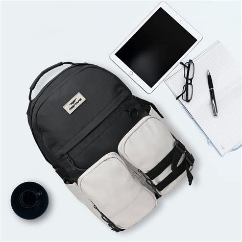 Grey Beige Unisex 23L Polyester Laptop Backpack | Redtape