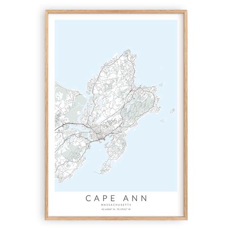 Cape Ann Map Print – VirtualMap