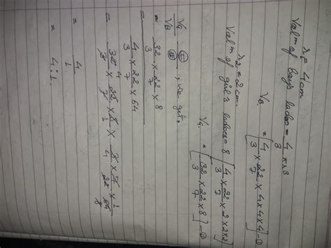 A boy has a spherical ladoo whose radius is 4 cm . A girl has 8 ...