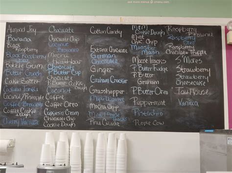 Online Menu of Ricks Gourmet Ice Cream Restaurant, Keene, New Hampshire ...
