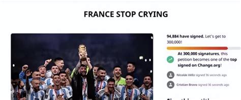 阿根廷70万人请愿要“法国停止哭泣” 梅西就是最好的球员_新闻频道_中华网