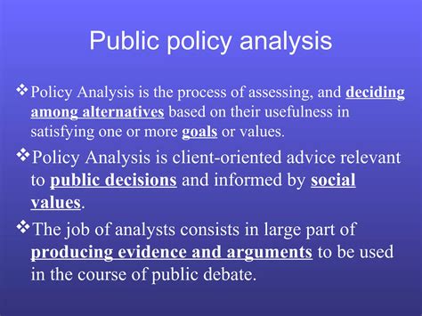 Public Policy Analysis | PPT