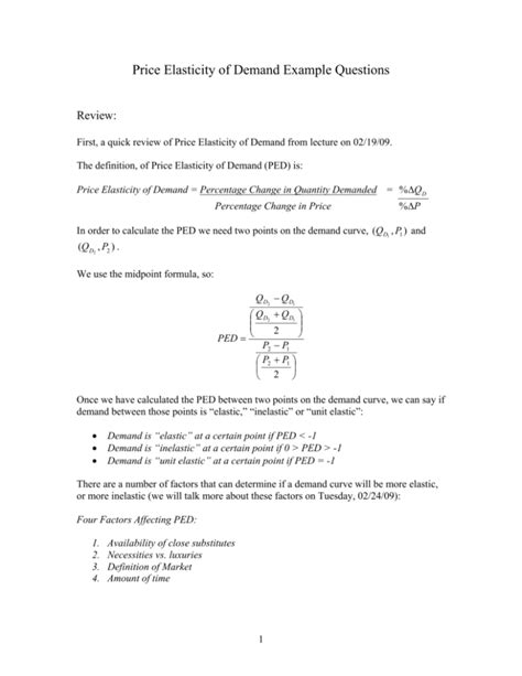 Image result for Elasticity of Demand Example Problems