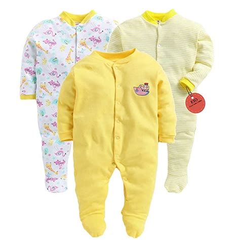 Buy 100% Cotton Rompers/Sleepsuits/Jumpsuit/Night Suits for Newborn ...