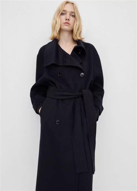 Double-breasted wool coat - Women | MANGO China