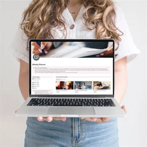 Image result for Notion Weekly Planner Template