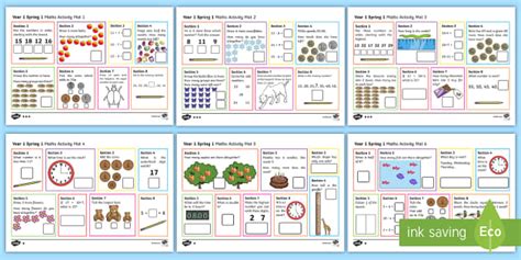 Year 1 Spring 1 Maths Activity Mats (teacher made) - Twinkl