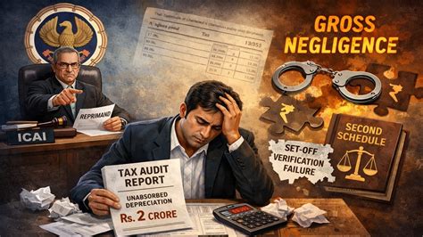 ICAI Reprimands CA for Wrongly Certifying Unabsorbed Depreciation in ...