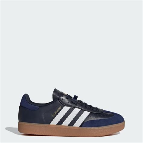adidas Velosamba Leather Shoes - Blue | Free Shipping with adiClub ...