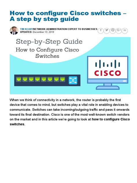 Image result for Cisco Switch Tutorial
