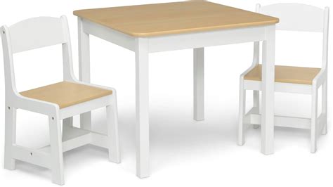 Amazon.com: Delta Children MySize Kids Wood Table and Chair Set (2 ...