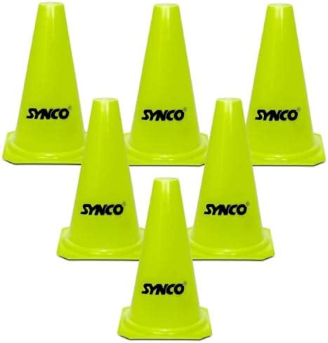 Buy Synco Agility Training Cones 9 inch (Set of 6)| Elementary Marker ...