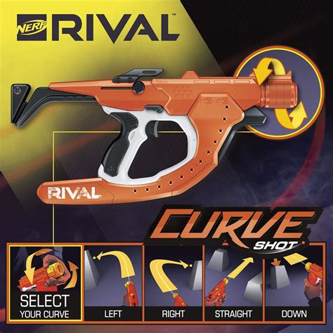 Nerf Rival Curve Shot Sideswipe XXI-1200 Blaster India | Ubuy
