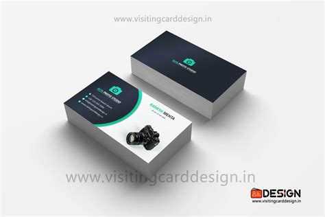Studio Visiting Card Design in CorelDraw Free Download