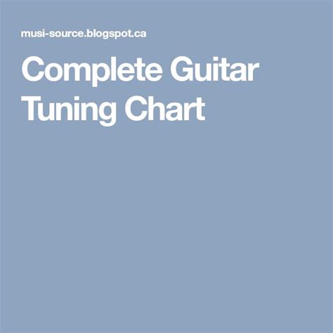 Image result for Alternate Tuning Chart