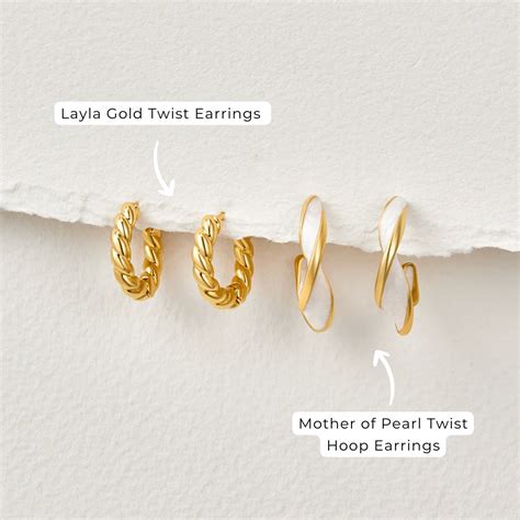 Luna Gold Twist Earrings – Matilda&Milo Jewels