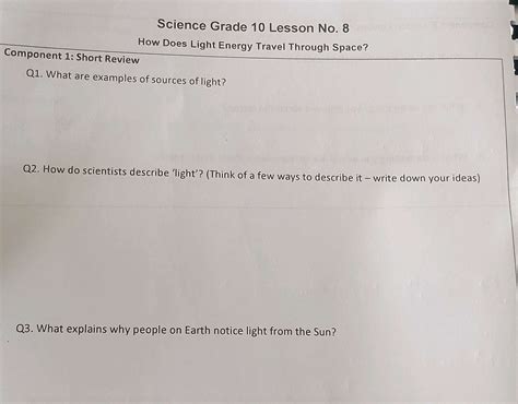 Science Light Lesson 10th 的图像结果