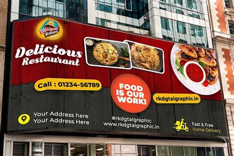 Download Flex Banner Delicious Restaurant PSD Template