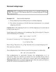 Image result for Normal Subgroup PDF