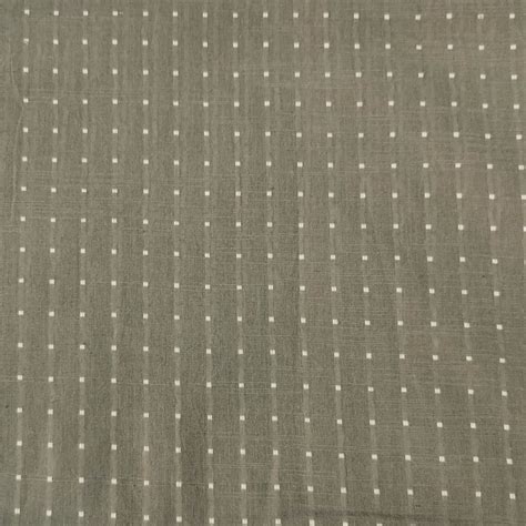 Pure Cotton Handloom Grey With White Dot Weaves Woven Fabric – Sanskruti