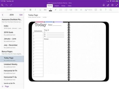 Image result for OneNote Lesson Plan Template