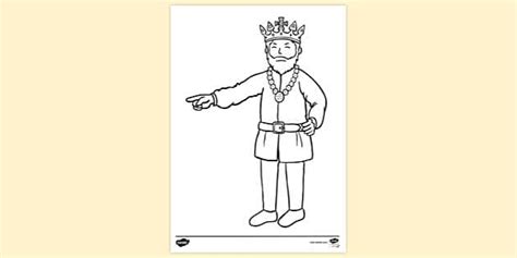 Angry King Colouring Sheet - Primary Resources