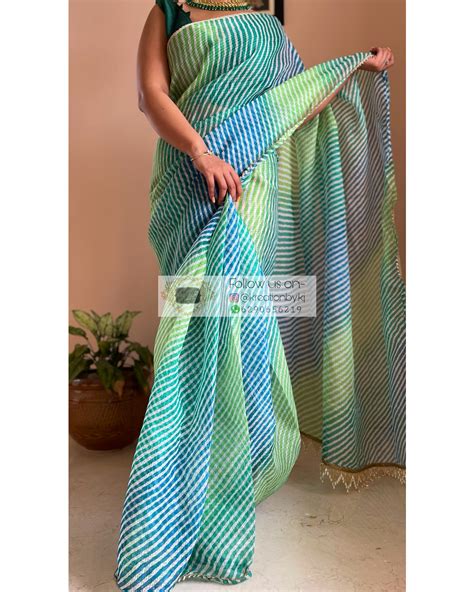 Leher Ombré Leheriya Saree – kreationbykj