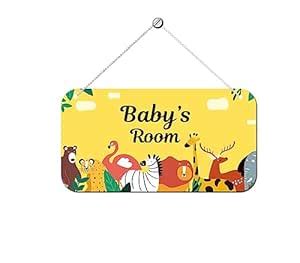ARTBUG Jungle Theme Customizable Name Door Name Plate for Kids Room ...