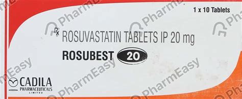 Rosubest 20 MG Tablet (10): Uses, Side Effects, Price & Dosage | PharmEasy