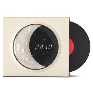 X09 Vinyle Plate Moon Style Alarm Clock Bluetooth Speaker Stereo Sound ...