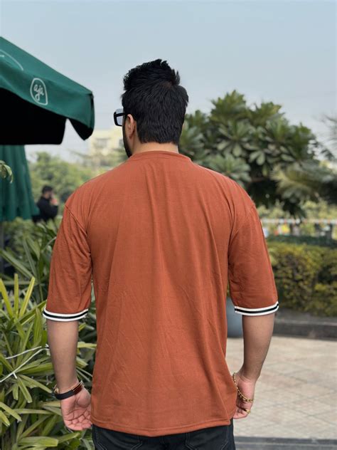 Gritstones Brown Oversized Bear T-Shirt