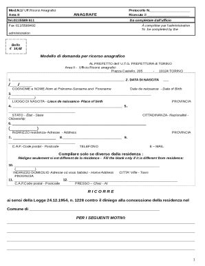 Mod - Il portale delle Prefetture Doc Template | pdfFiller