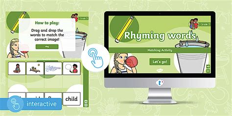 Grade 3 Phonics: Rhyming Words Interactive Go! Game - Twinkl