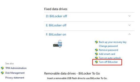 Image result for How to Remove BitLocker