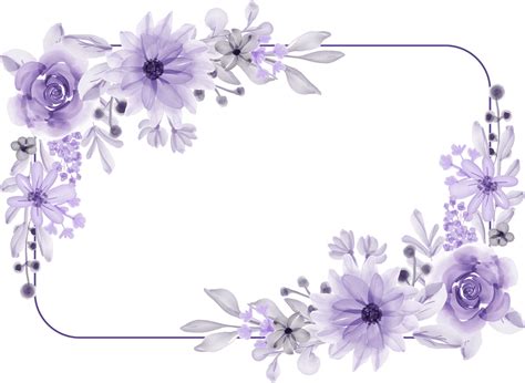 Blue flowers - beautiful flower - frame | Flower frame, Vector flowers ...