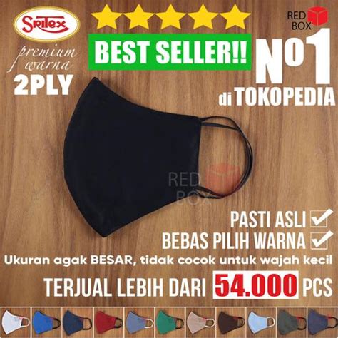 Jual Masker Sritex Warna Premium Earloop Kain Non Medis Original Anti ...