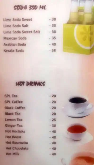 Menu at ZERO Degree, Chennai, 1/125