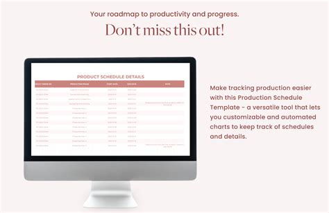Production Schedule Template - Download in Excel, Google Sheets ...