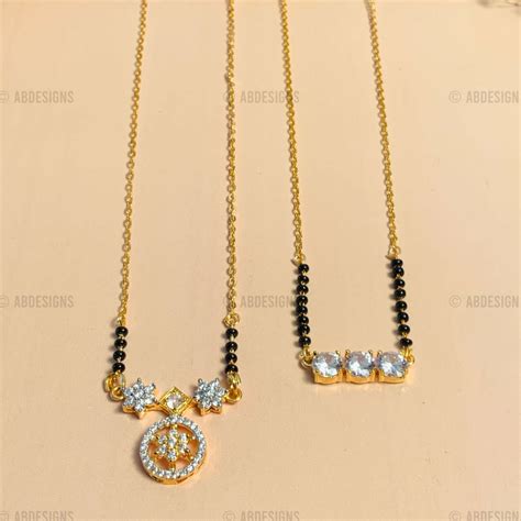 American Diamond Mangalsutra Combo