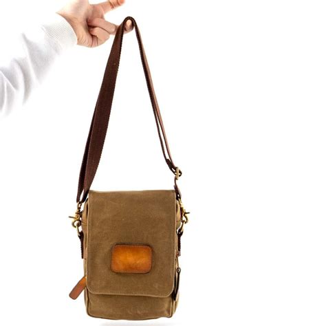 Sling Bag Men Sling Bag Canvas Sling Bag Leather Sling Bag | Etsy