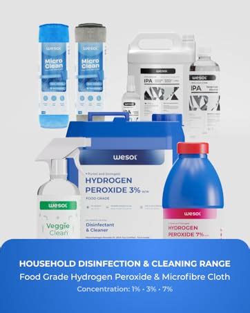 Wesol Hydrogen Peroxide 3% Food Grade | Multi-Use Disinfectant | Kills ...