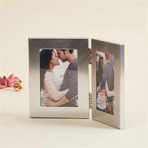 Buy Corsica Silver Aluminium Dual Photo Frame - 17.5x11.5cm from ...