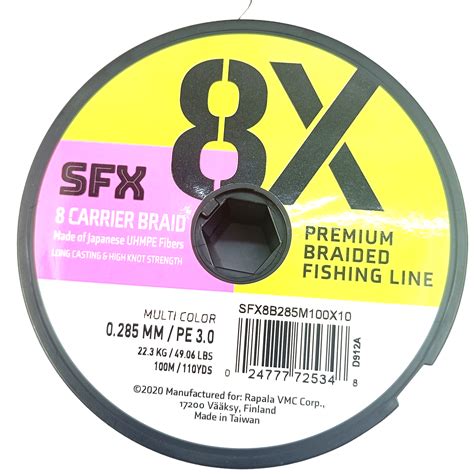 SFX 8X Premium Braided Multi Color Fishing Line | 49Lb/56Lb – Fish With ...