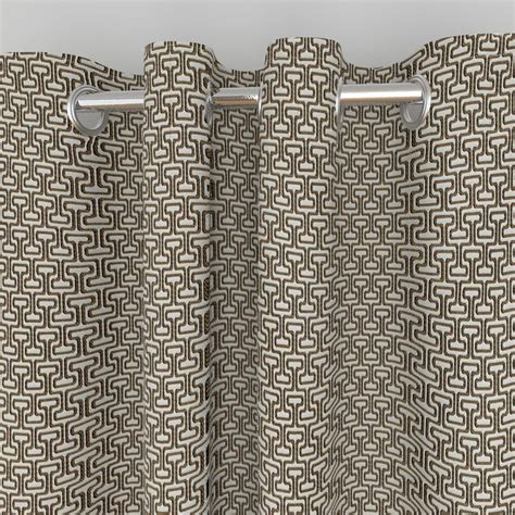 Buy Phoenix - Beige Jacquard Semi-Blackout Window Curtain - 135 x 160 ...