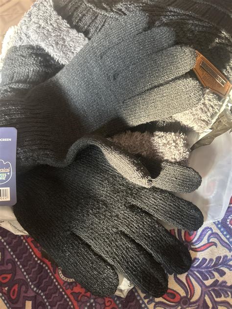 CRENTILA Woolen Winter Cap Beanie Hat with Neck Muffler, Hand Gloves ...