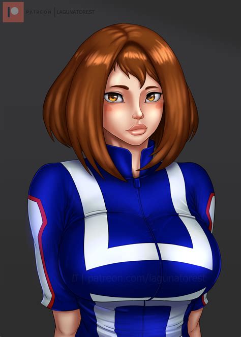 Ochako Uraraka (My Hero Academia) by LagunaTorest on Newgrounds