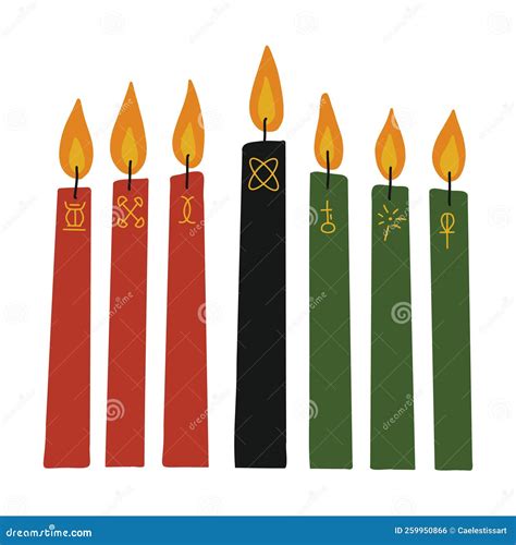 Seven Principles Of Kwanzaa Card. Symbol Imani Means Faith. Seventh 7 Day Of Kwanzaa. African ...