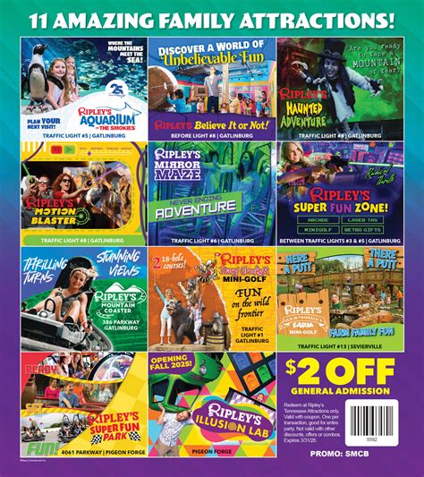 Ripley's Aquarium of the Smokies Gatlinburg, TN - Smoky Mountain Coupon Book