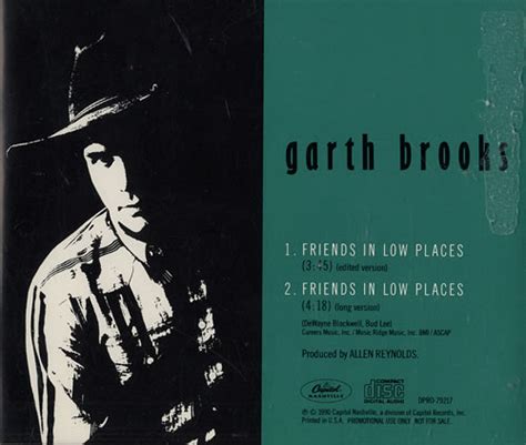 Garth Brooks Friends In Low Places US Promo CD single (CD5 / 5") (475699)