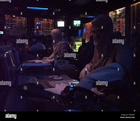 USS Independence (CVA-62), Combat Direction Center Stock Photo - Alamy